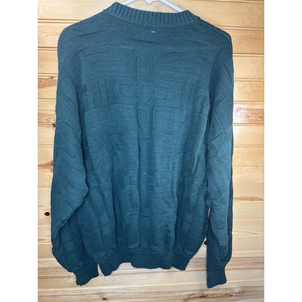 VINTAGE Orvis Sweater Men's XXL Aztec Knit Southwest Cotton NWT Made in USA